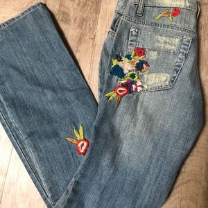 Joe Jean Embroidered Distressed